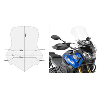 GIVI Windscreen for Yamaha XT1200ZE SUPER TENERE 2014-2020 (D2119ST)