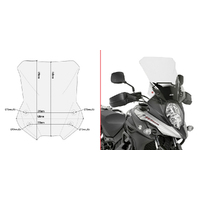 GIVI Windscreen for Suzuki DL 650 V-STROM 2017-2024 (D3112ST)
