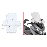 GIVI Windscreen for Suzuki BURGMAN 400 2017-2024 (D3115ST)