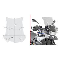 GIVI Windscreen for BMW F 850 GS 2018-2020 (D5127S)