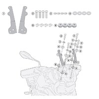 GIVI D5127 Fit Kit for BMW F 750 GS 2018-2020 (D5129KIT)