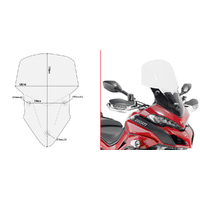 GIVI Windscreen for Ducati MULTISTRADA 1200 2015-2018 (D7406ST)