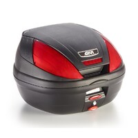Givi Monolock Topcase 39L Black/Red - Includes Universal Plate (E370N)