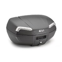 Givi Monolock Riviera Topcase 46L Tech Black/Clear  - Includes Uni Plate (E46NT)