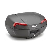 Givi Monolock Riviera Topcase 46L Black/Red  - Includes Universal Plate (E46N)
