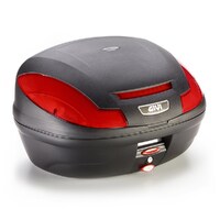 Givi Monolock Topcase 47L Black/Red - Includes Universal Plate (E470N)