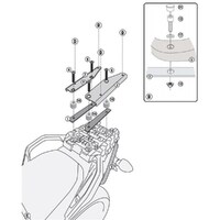 Givi Monolock Rear Rack for Suzuki Dl1000 V Strom 2014-2016 (Plate Incl) (SR3105M)