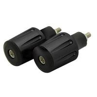 Tarmac Bar Ends Tapered Grooved 36mm Long Black