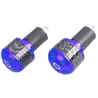 Tarmac Bar Ends Carbon Print 25mm Long Blue