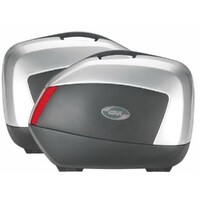 Givi Side Cases Pair 35L Each Black/Red/Silver (V35G730)