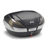Givi Monokey Topcase Maxia 56L Tech Black/Clear With Carbon Insert (V56NNT)