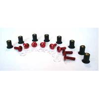 X Tech Screen Screws Red Set/8