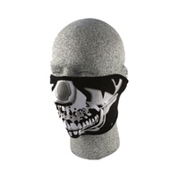 Zan Headgear Neo Half Mask Chrome Skull