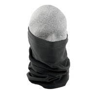 Zan Headgear Fleece Neck Tube Solid Black