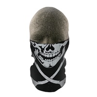 Zan Headgear Fleece Neck Tube Skull X Bones