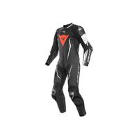 Dainese Misano 2 D-Air 1 Piece Perforated Suit Black/Black/White