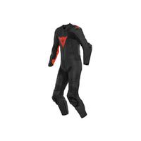 Dainese Laguna Seca 5 1 Piece Perforated Suit Black/Fluro Red