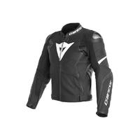 Dainese Avro 4 Leather Jacket Black Matt/White