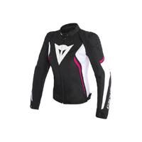 Dainese Avro D2 Ladies Tex Jacket Black/White/Fuchsia