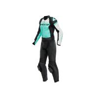 Dainese Mirage Ladies 2 Piece Suit Black/Acqua-Green/Glacier Grey