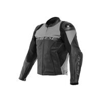 Dainese Racing 4 Perforated Leather Jacket Black/Charcoal Grey