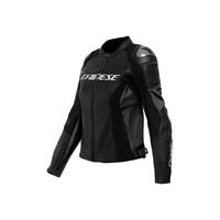 Dainese Racing 4 Ladies Perforated Leather Jacket Black/Black