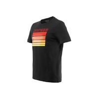 Dainese Casual Stripes T-Shirt Black/Red