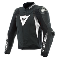 Dainese Super Speed 4 Leather Jacket Black Matt/White