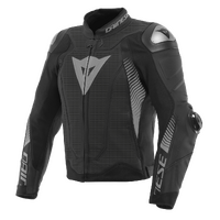 Dainese Super Speed 4 Perforated Leather Jacket Black Matt/Charcoal Grey
