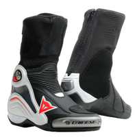 Dainese Axial D1 Boots Black/White/Lava Red