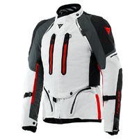 Dainese Jacket Super Adventure Abshell Glacier Grey Iron Gate Red