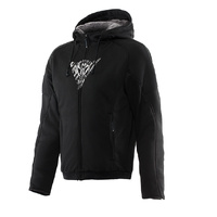 Dainese Hoody Bovisa Safety Full Zip Black White 