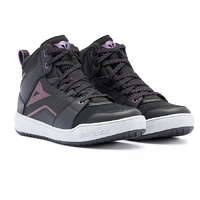 Dainese Ladies Shoes Suburb D Waterproof Black White Metal Purple
