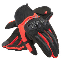 Dainese Gloves Mig 3 Air Tex Black Red Lava