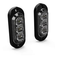 Denali T3 Rear Turn Signal /Brake Light Pods RED/Amber Pair