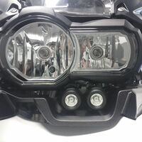 Denali DM 2.0 LED light Kit Flush Fairing for BMW R1200GS TRIPLE BLACK 2016-2017