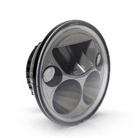 Denali M5 E-Mark LED HeadLight Module 5.75" Round - Black Chrome