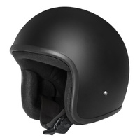 DriRider Helmet Base Open Face Matt Black No Peak