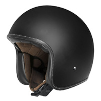DriRider Helmet Base Open Face Core Matt Black No Studs