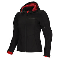 DriRider Ladies Jacket Blvd Waterproof Soft Shell Hood Black