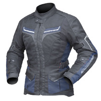 DriRider Ladies Apex 5 Airflow Jacket Black Atlantic Blue 