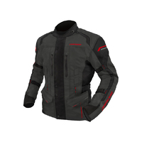 DriRider Compass 4 Youth Jacket Grey Black Red