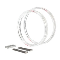 Excel Silver Front/Rear Rim/Spoke Kit for Husq TC 300 2014-2026 21x1.60/19x2.15