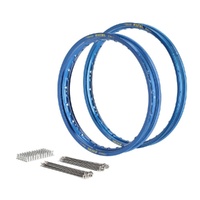 Excel Blue Front/Rear Rim/Spoke Kit Husqvarna TC 300 2014-2026 (21x1.60/18x2.15)