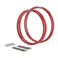 Excel Red Front/Rear Rim/Spoke Kit Honda CRF 250 RX 2019-2026 21x1.60/18x2.15
