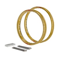 Excel Gold Front/Rear Rim/Spoke Kit Yamaha YZ 250 F 2001-2008 21x1.60/19x2.15
