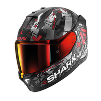 Shark Helmet Skwal I3 Hellcat Black Chrome Red