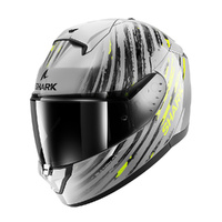 Shark Helmet Ridill 2 Assya Silver Anthracite Yellow
