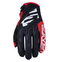 FIVE MXF-3 MX Gloves Black/White/Red