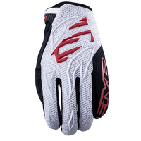 FIVE MXF-3 MX Gloves White/Red